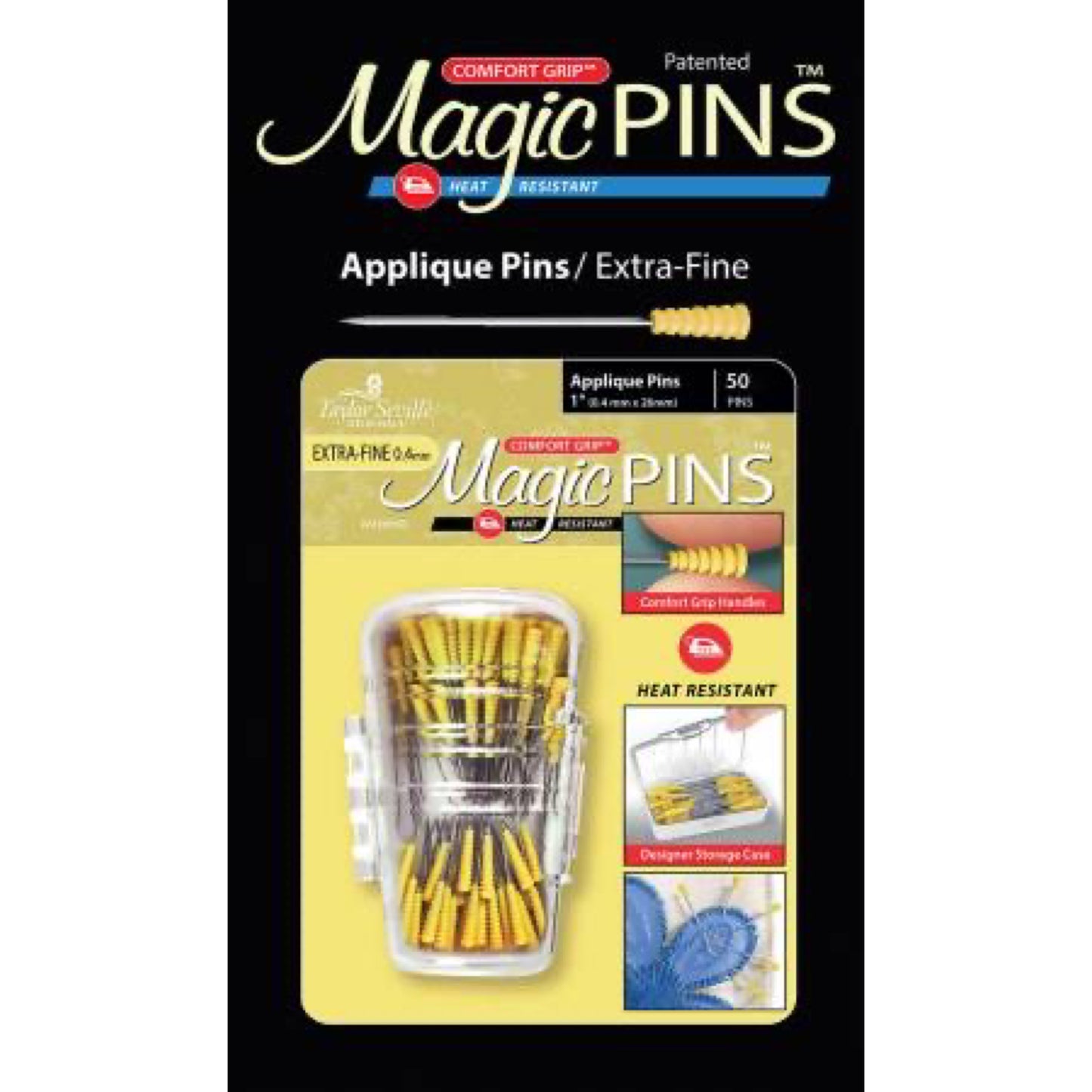 Tailor Made Magic Pins - Fine Applique 50pc