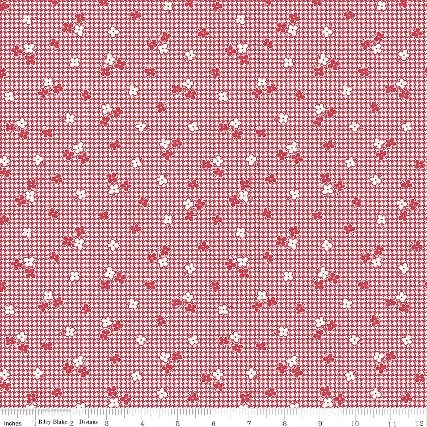 Stitch Houndstooth Cayenne