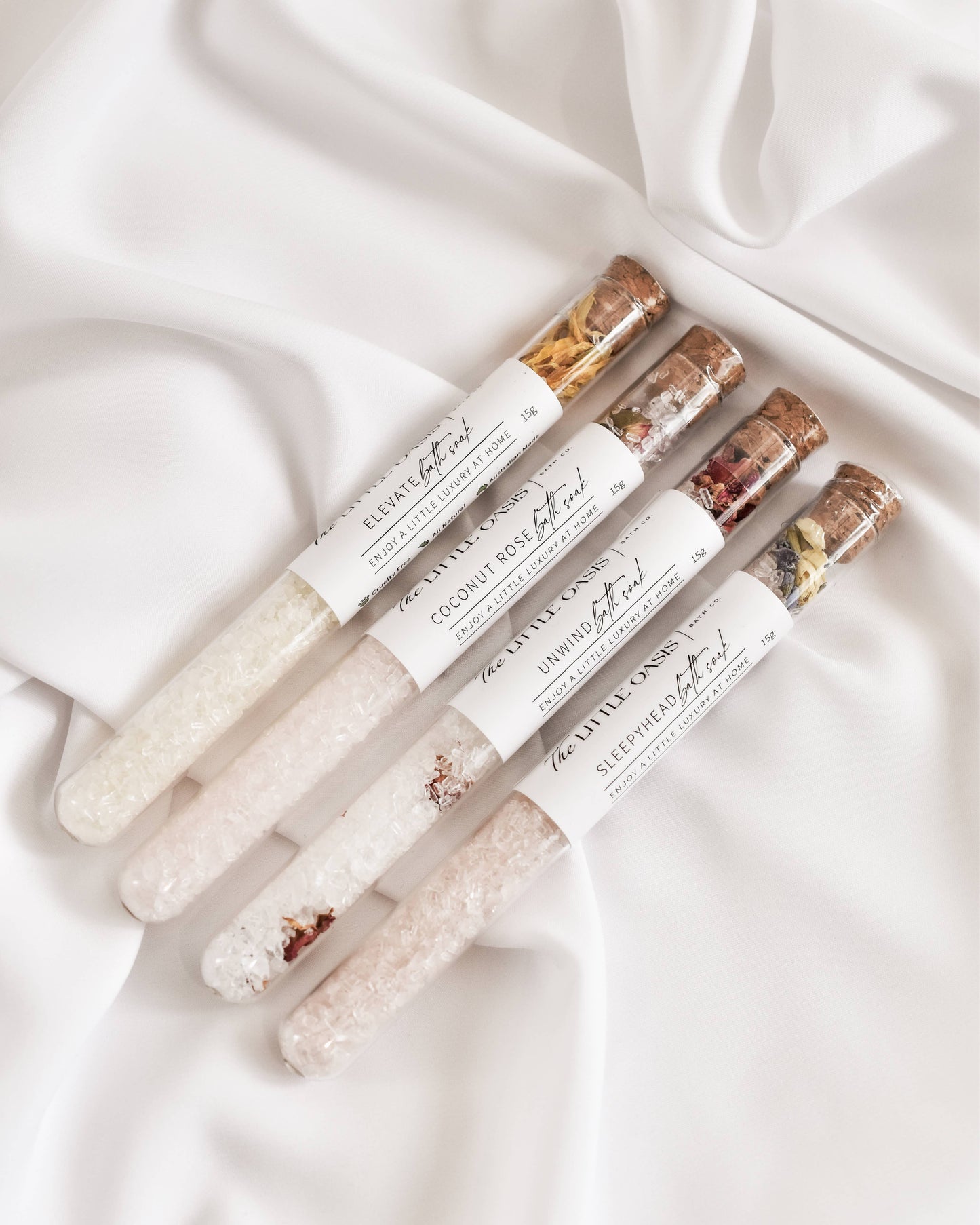 The Little Oasis Bath Co. | Magnesium Bath Soak Tube | Coconut Rose