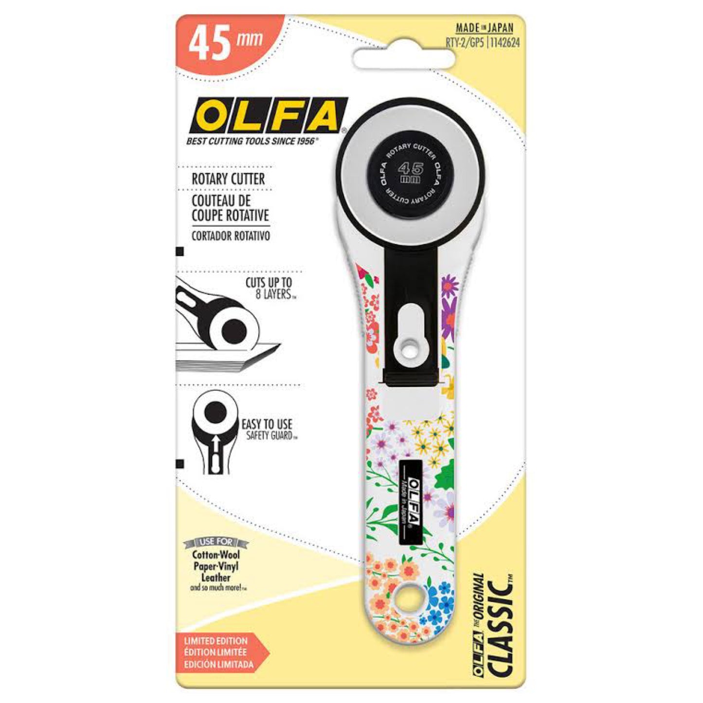 Olfa Rotary Cutter 45mm Printed Handle