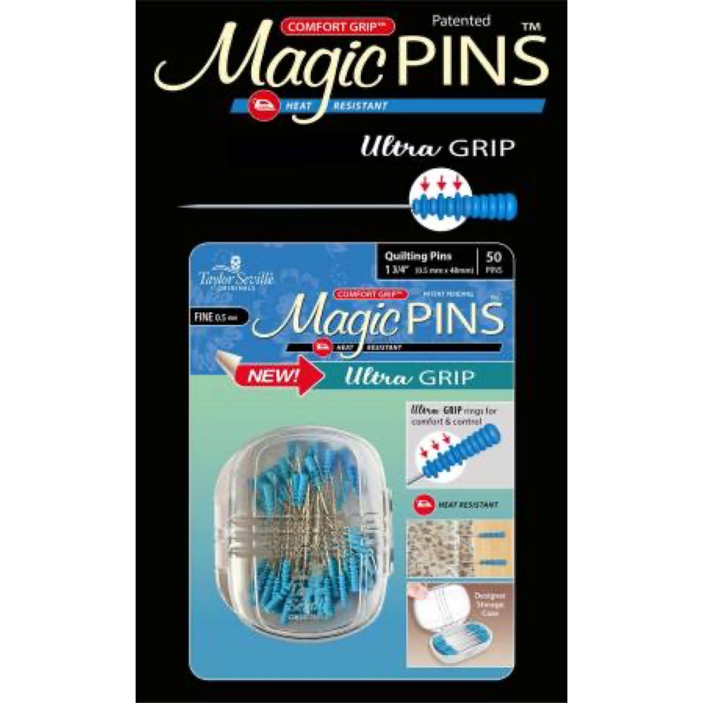 Tailor Made Magic Pins - Fine Quilting 50pc