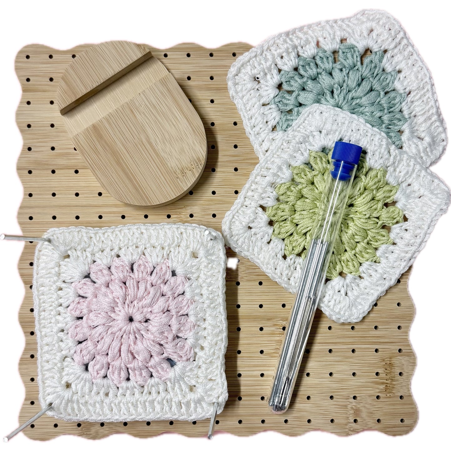 8" Wooden Blocking Board with Rods & Needles