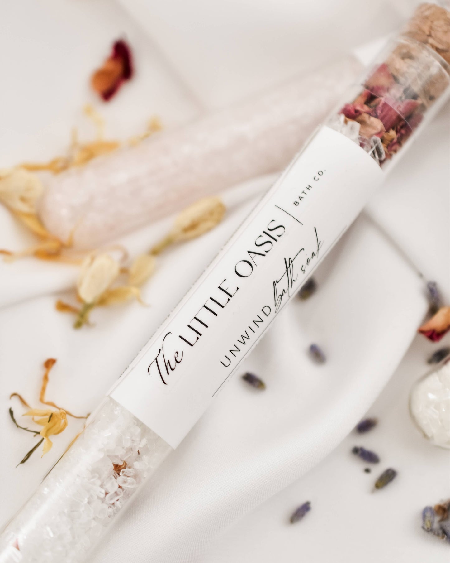 The Little Oasis Bath Co. | Magnesium Bath Soak Tube | Unwind