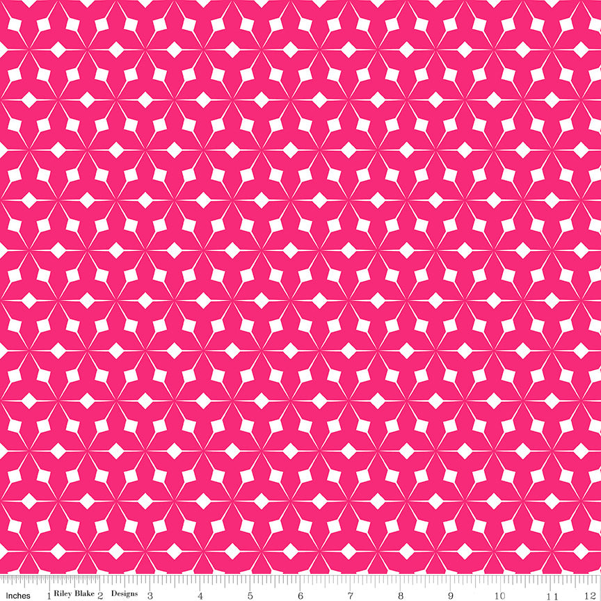 Colour Wall Geo Hot Pink