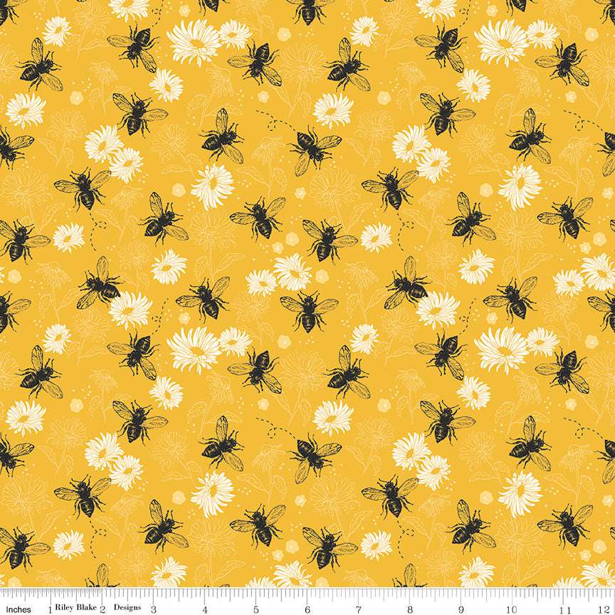 Honey Bee Floral Daisy