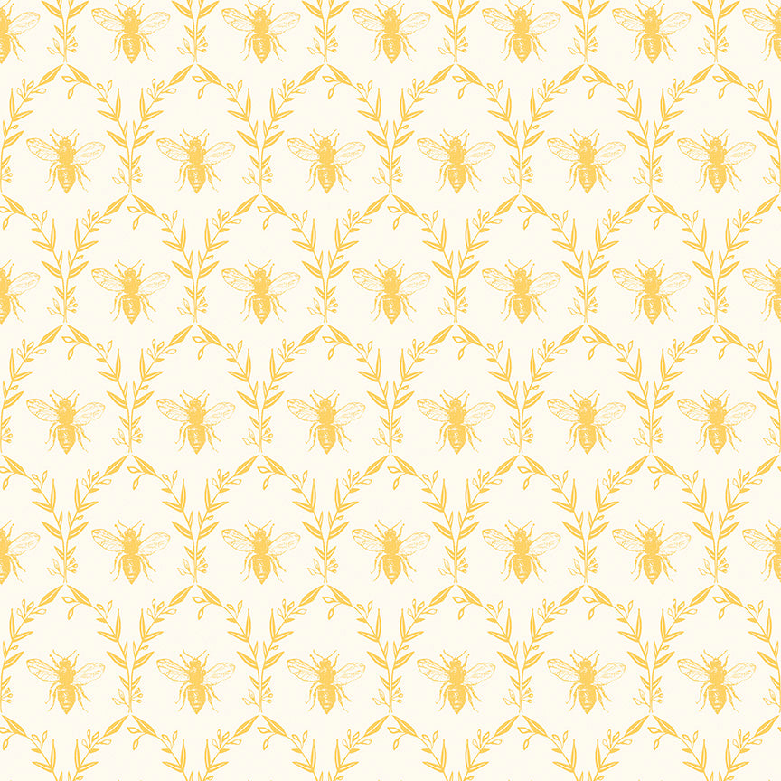 Honey Bee Damask Parchment