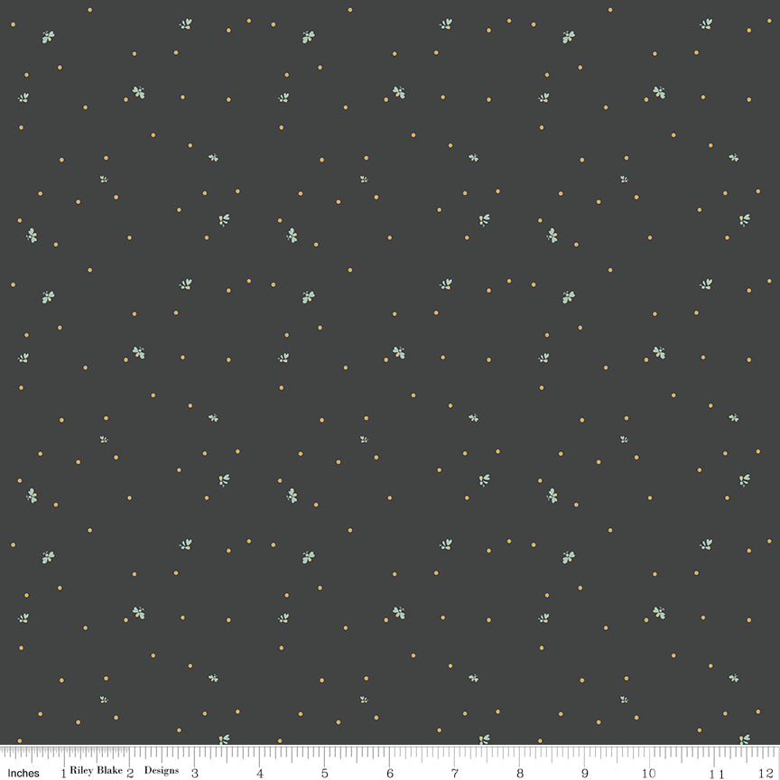Wild and Free Dots Charcoal 9m Bolt
