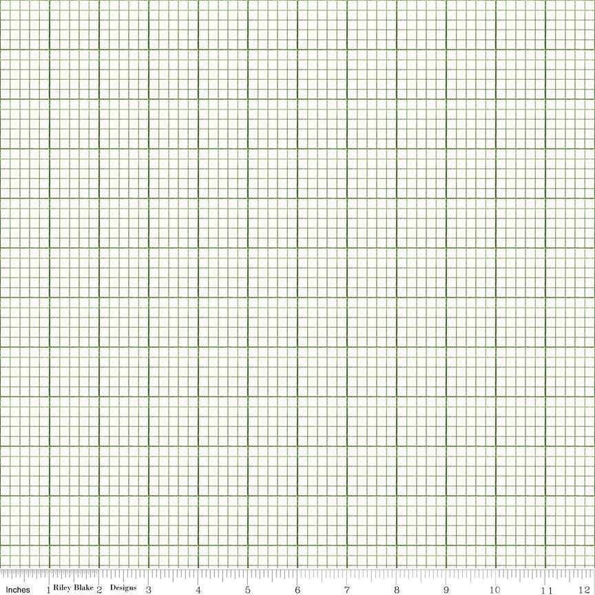 Journal Basics Graph Paper Green
