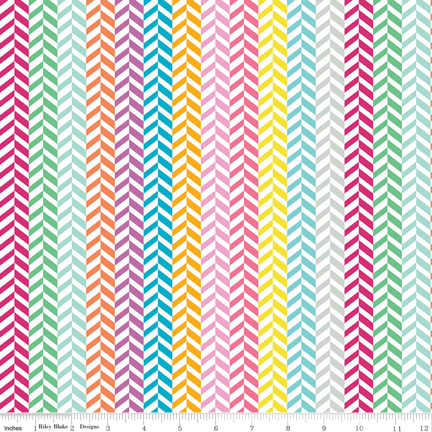 Effervescence Herringbone Multi 9m Bolt