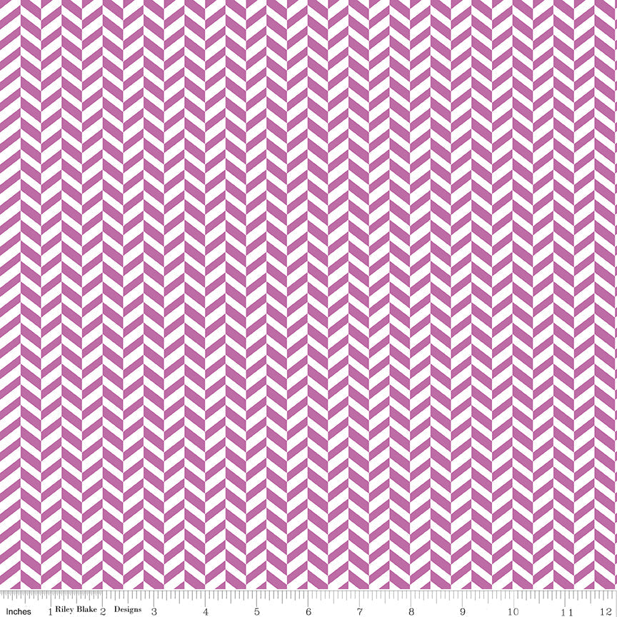 Effervescence Herringbone Purple 9m Bolt