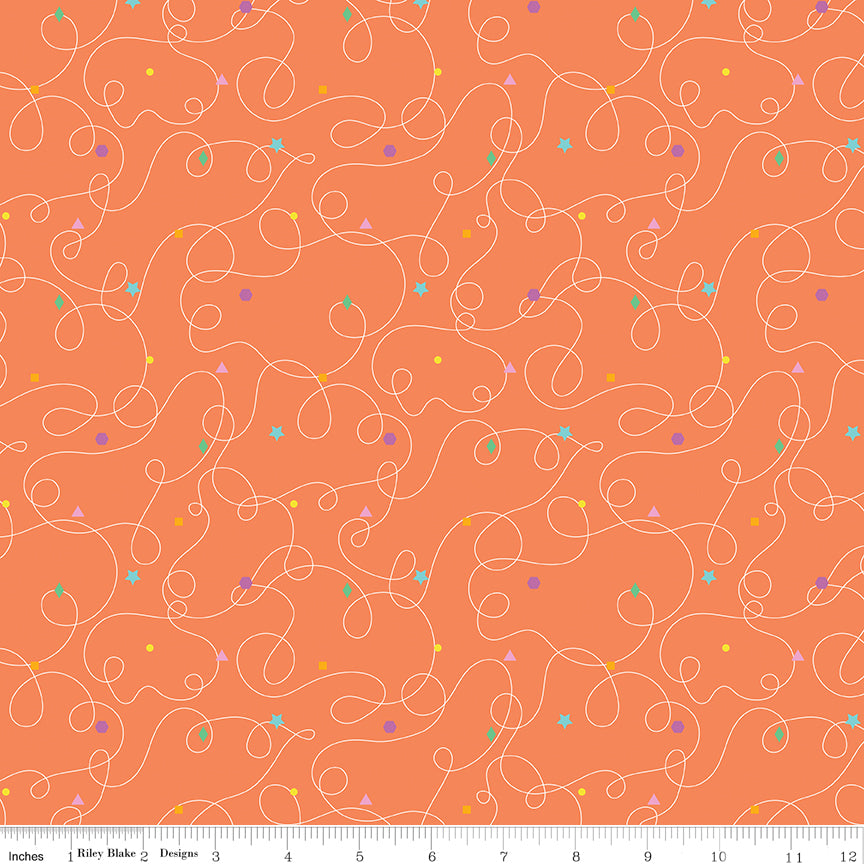 Effervescence Squiggles Orange