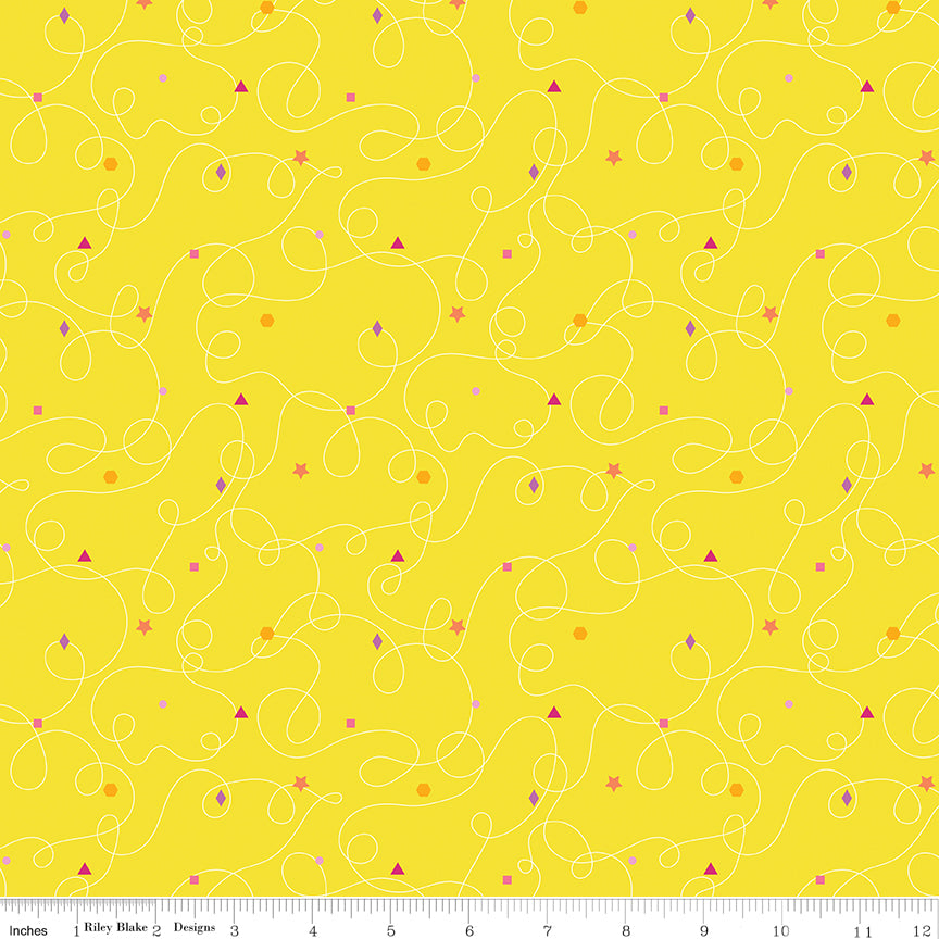 Effervescence Squiggles Yellow