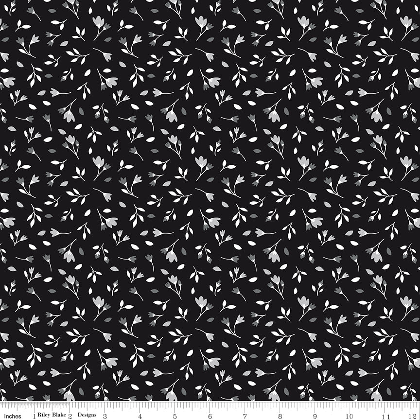 Black Tie Blossoms Black