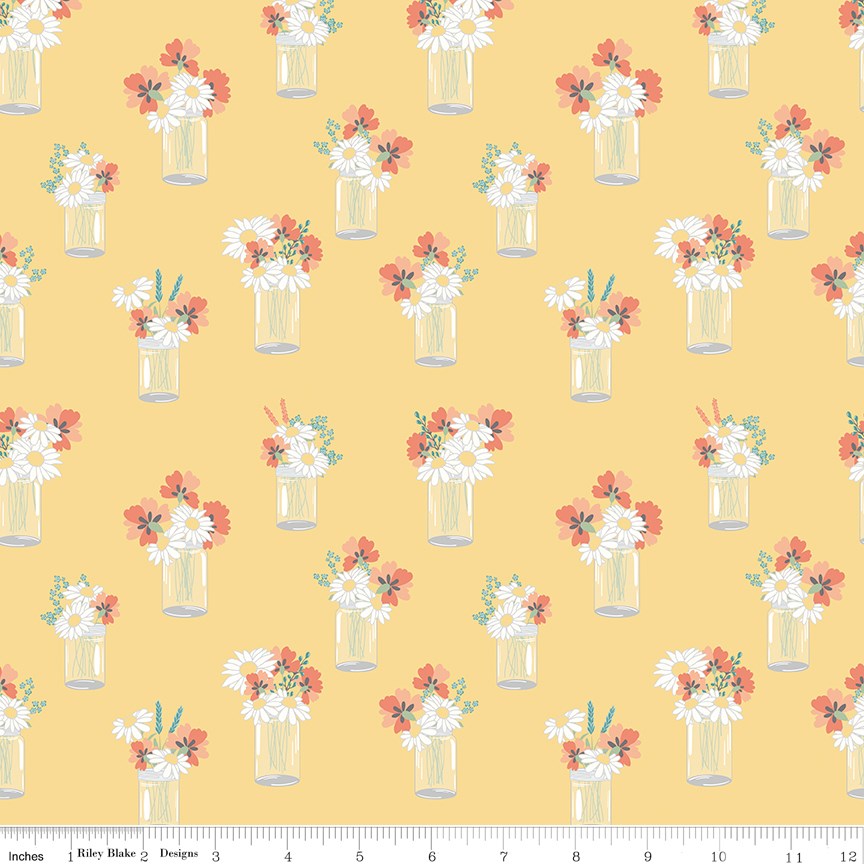 Sunshine and Sweet Tea Mason Jar Bouquets Sunshine