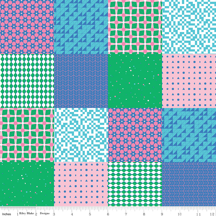 Celebrate Patchwork Blue