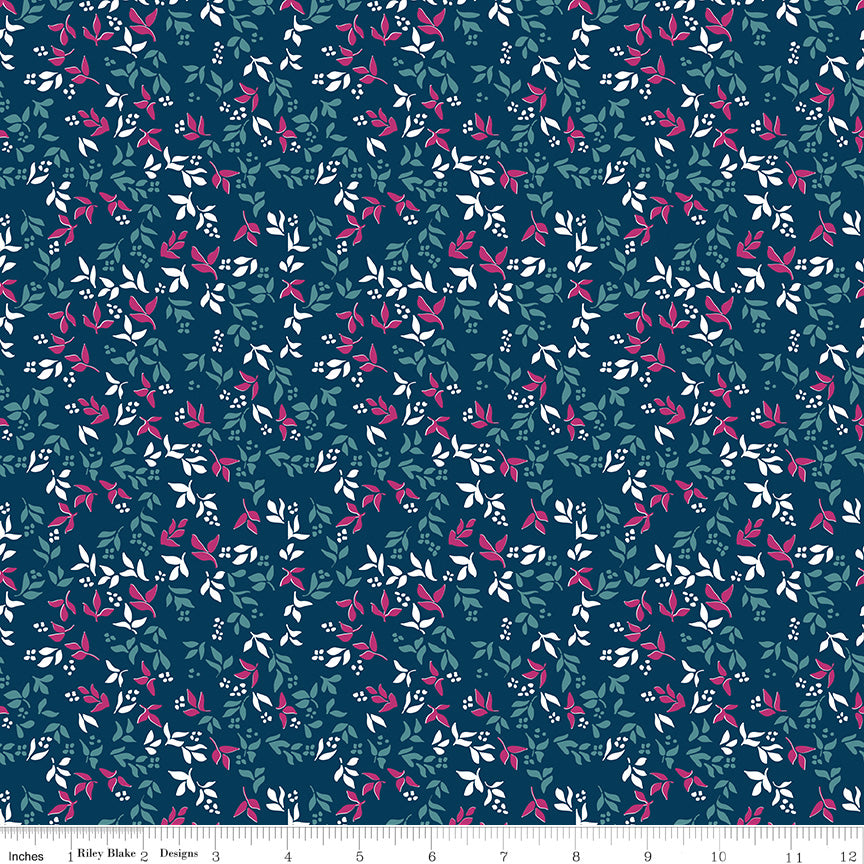 Gartenparty-Laub, Marineblau