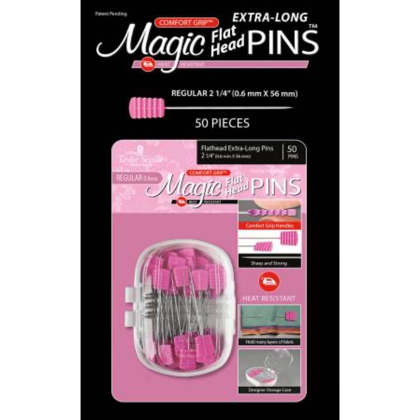 Tailor Made Magic Pins - Flathead Extra Long 50pc