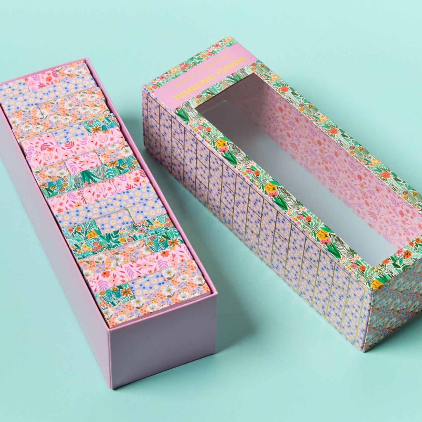 Floral Tumbling Tower Game