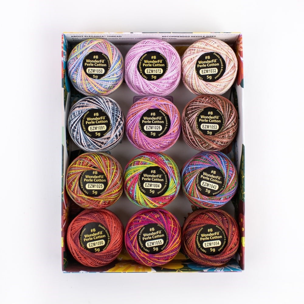 Wonderfil Eleganza #8 Perle Cotton Thread Packs