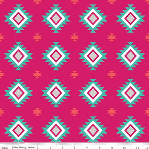 Knit Aztec Hot Pink 3.45m