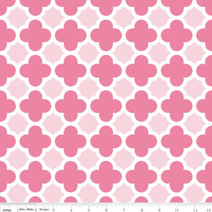 Knit Quatrefoil Pink/Hot Pink 4.0m
