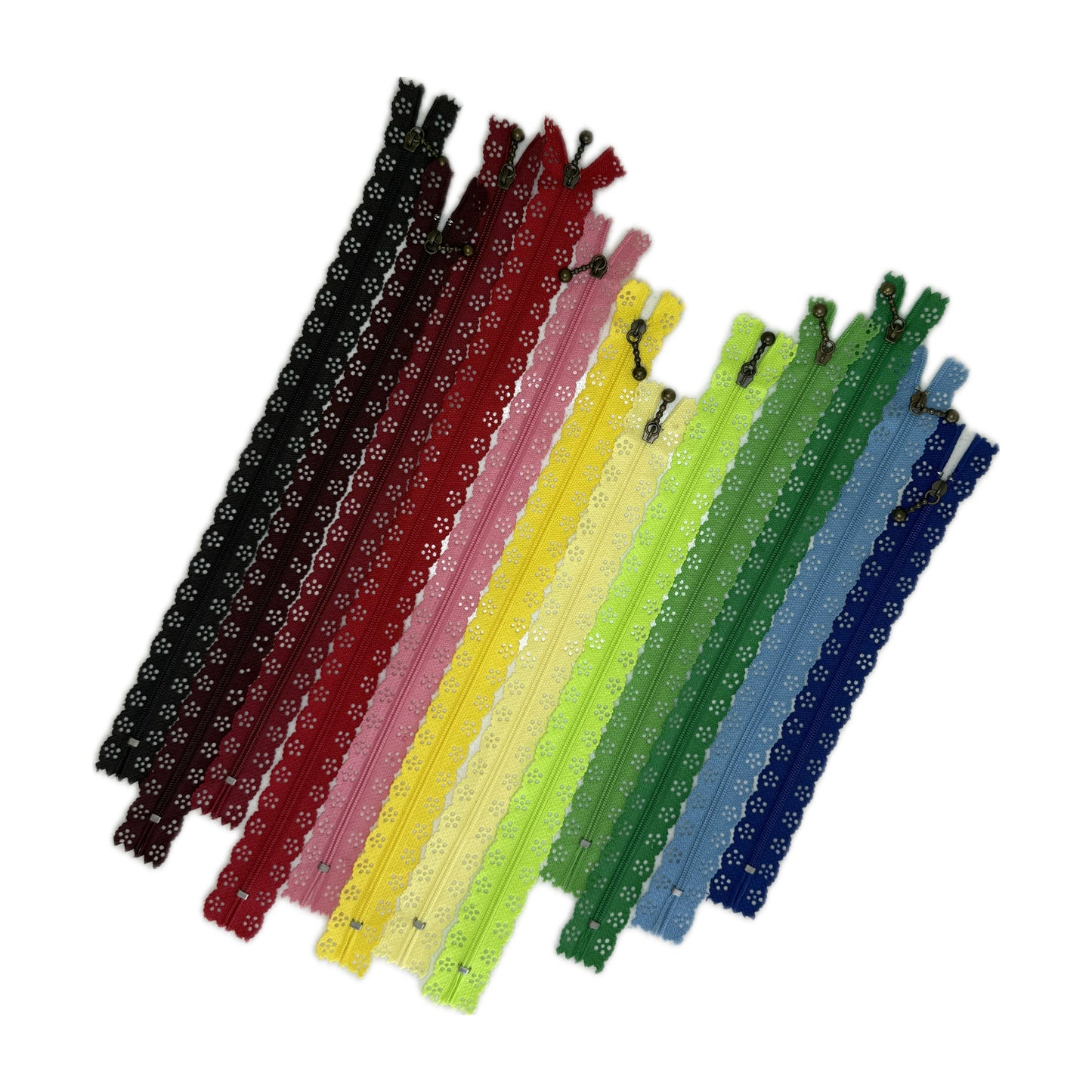 35 cm lange Spitzenreißverschlüsse