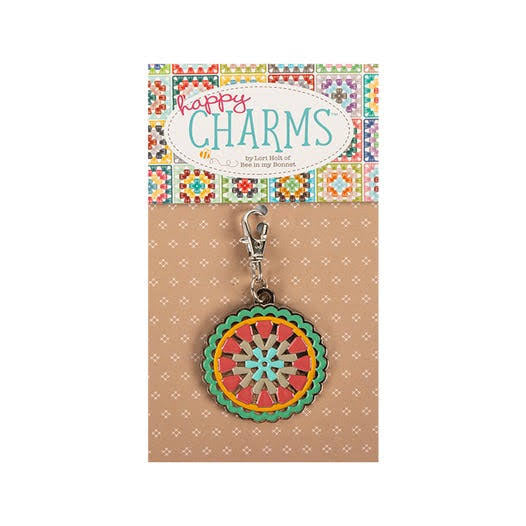 Lori Holt Enamel Charm - Granny Circle