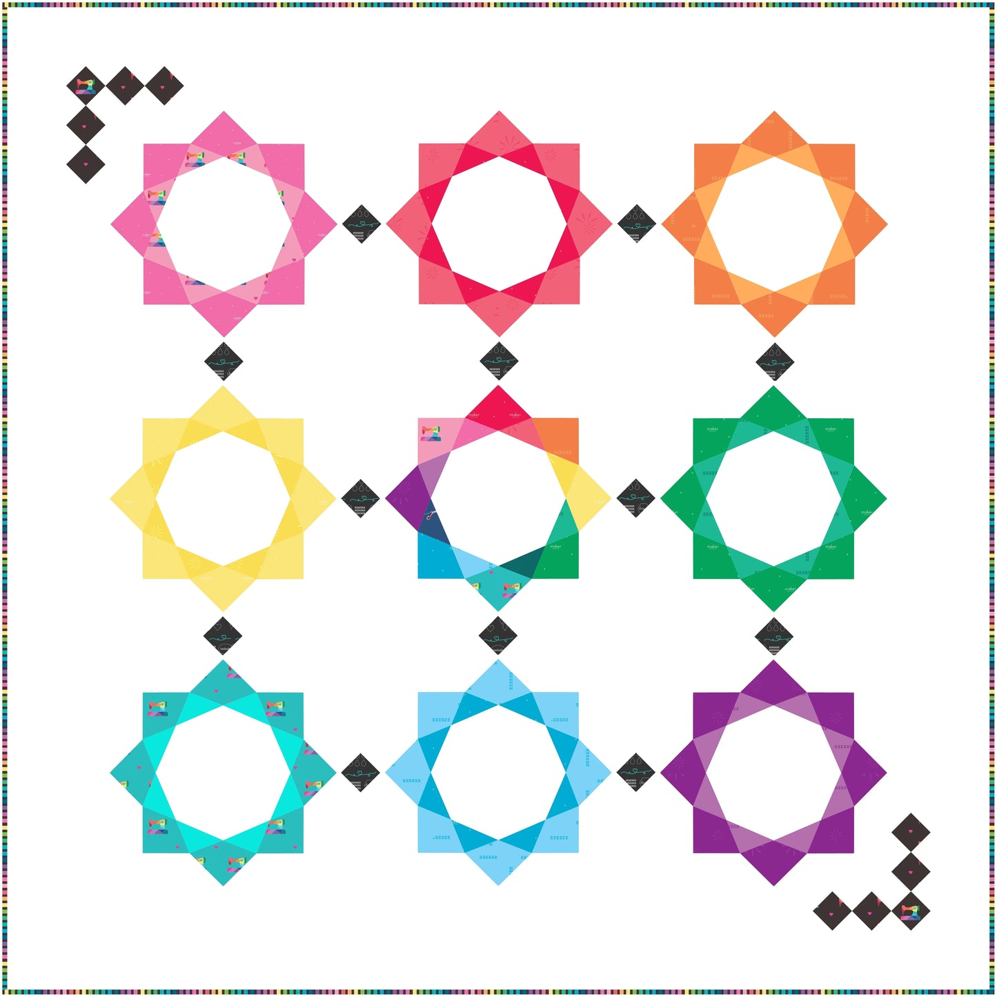 Wiegenlied-Quiltmuster