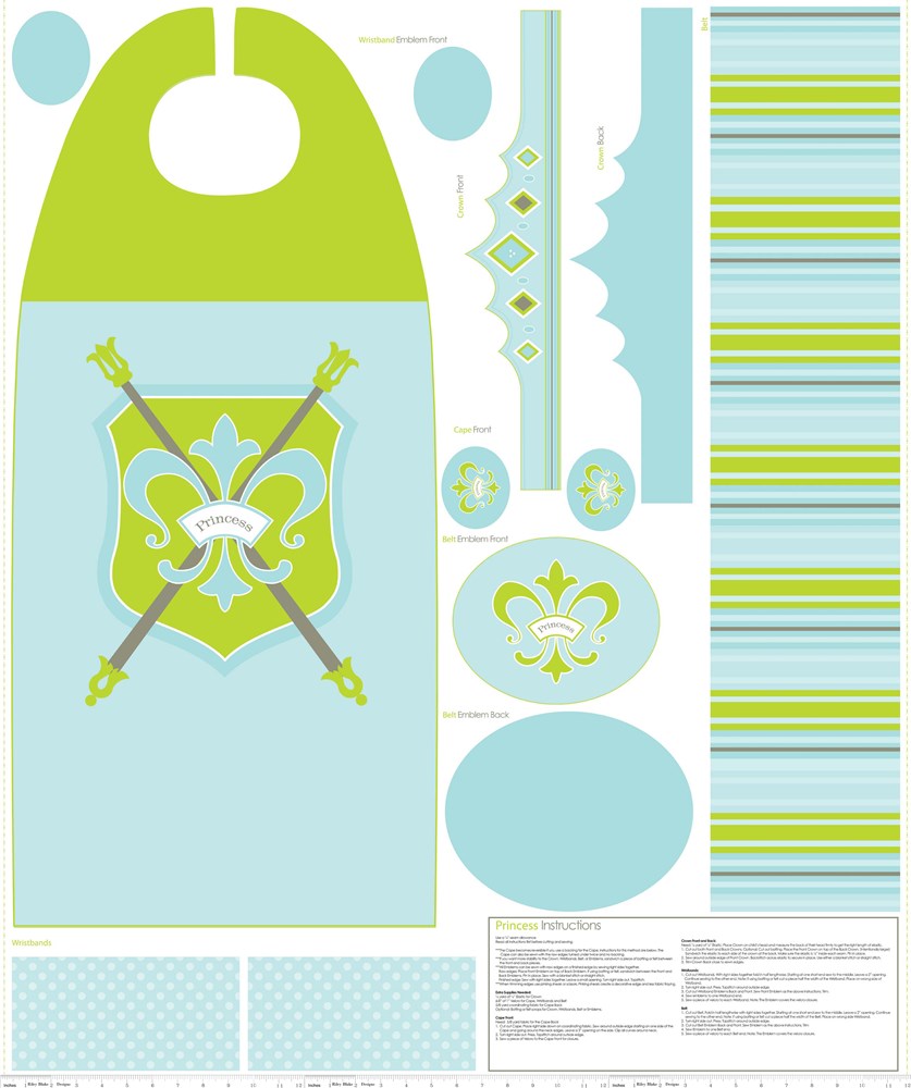 Princess Cape Panel Blue