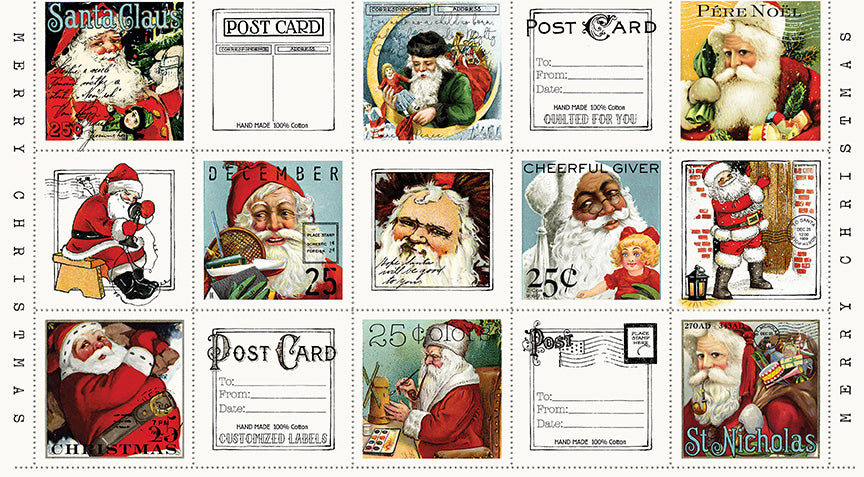 Ein nostalgisches Weihnachts-Digitalpanel-Land im Format 36" x 43,5".