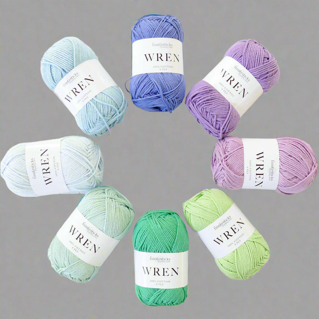 Fiddlesticks Wren Crystal Lagoon Yarn Set