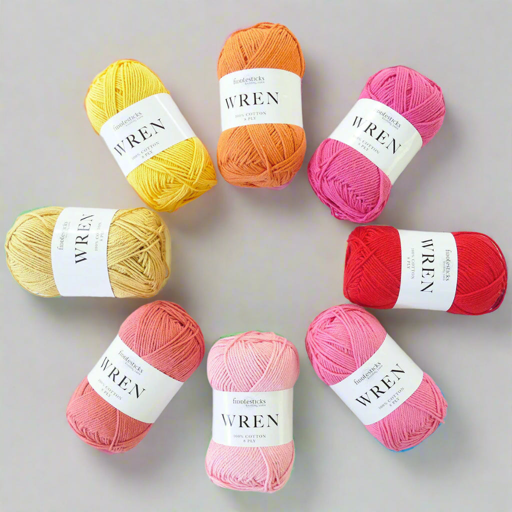 Fiddlesticks Wren Fruit Punch Yarn Set