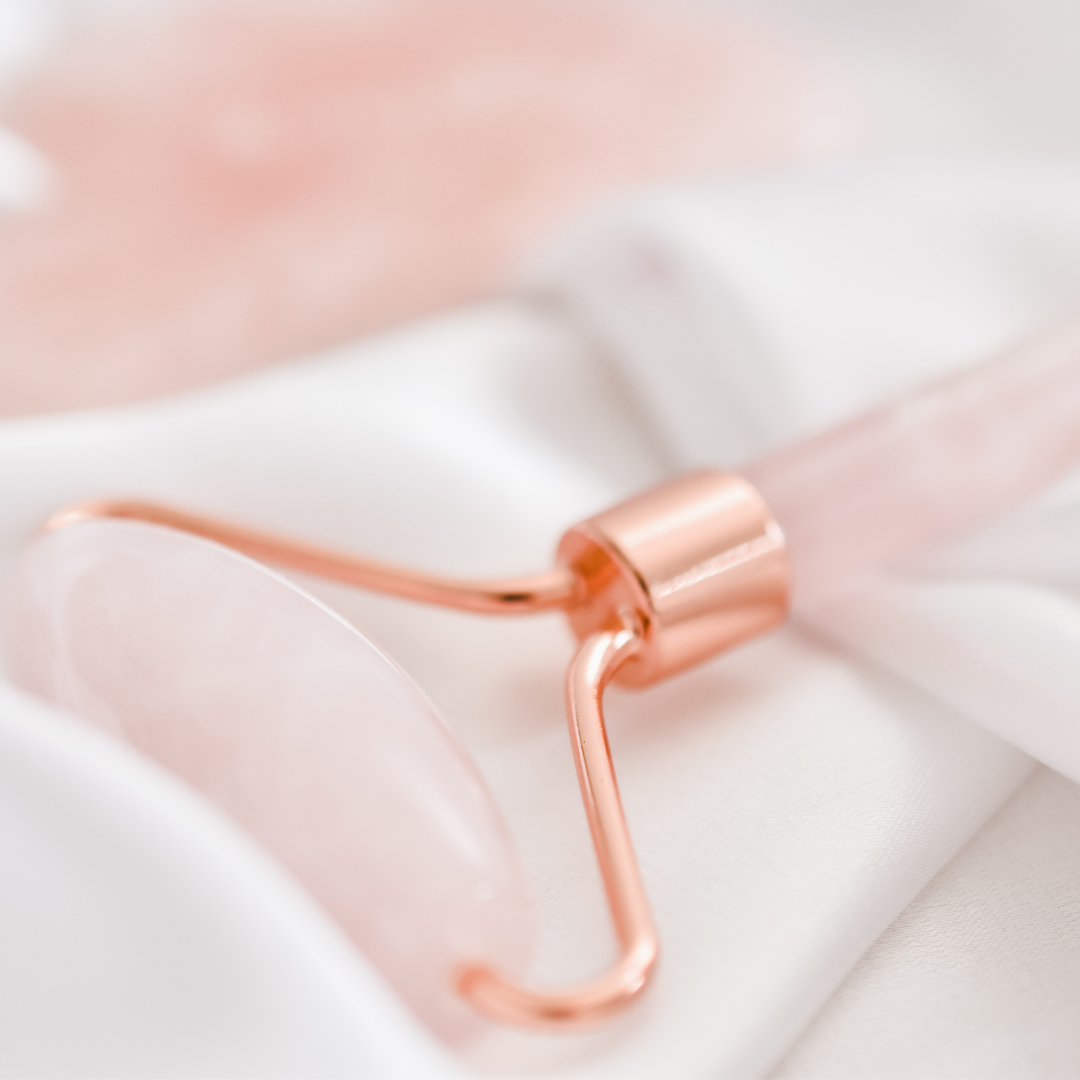 The Little Oasis Bath Co. | Rose Quartz Facial Roller & Gua Sha Set