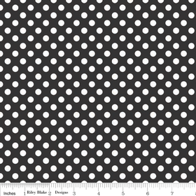 Small Dots White on Black