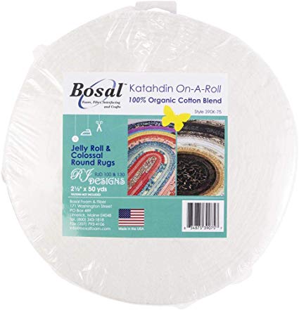 Bosal Katahdin On-A-Roll Jelly Roll Rug Batting 2 1/2" x 45m