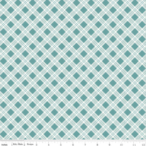 Bee Plaid Scarecrow Teal