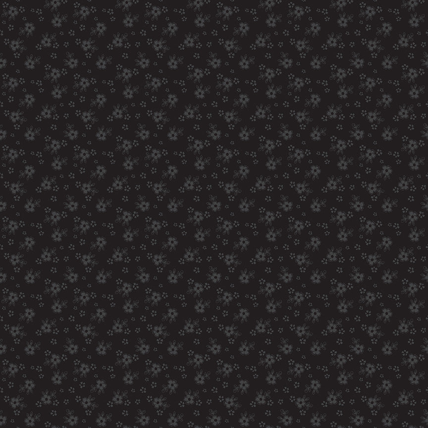 Black on Black Calico 2.5" Rolie Polie