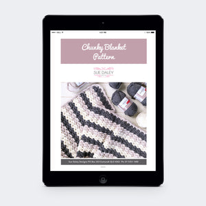 Chunky Crochet Blanket Pattern PDF Download
