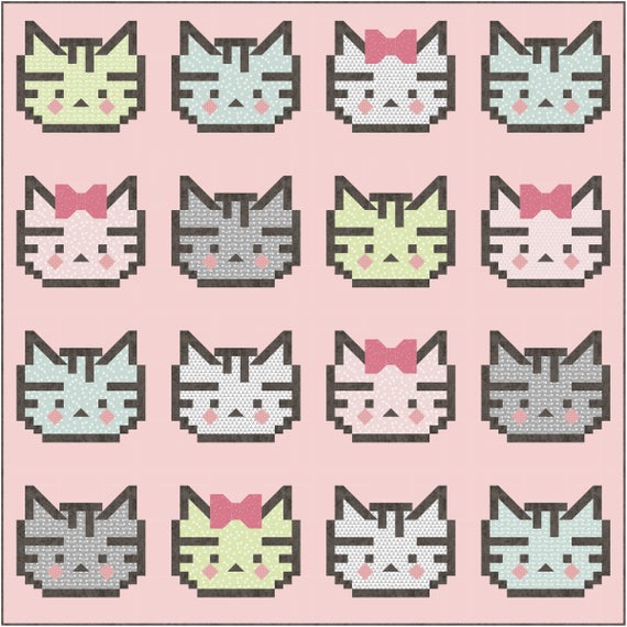 Patchwork Kitty Quilt Pattern