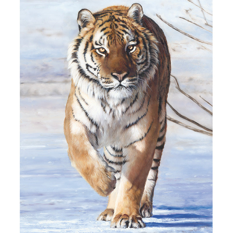 Auf der Safari-Tiger-Postertafel