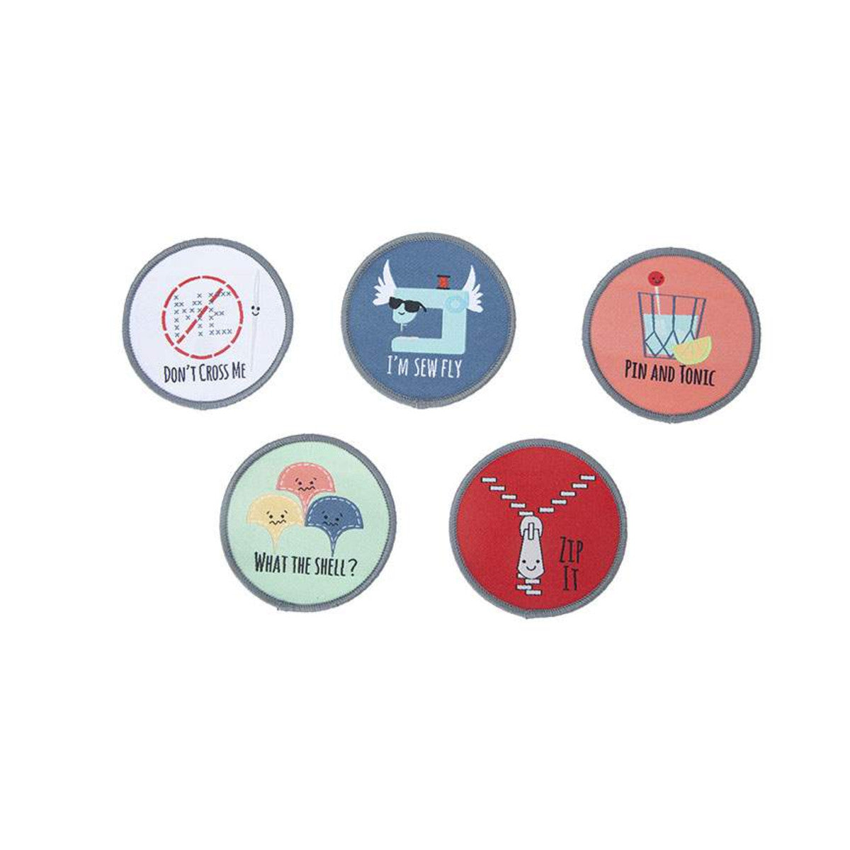 Nähen Sie gesprächige Punny-Aufnäher