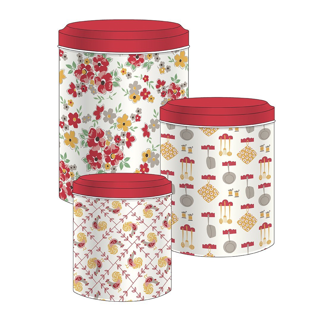 Cook Book Kitchen Canisters