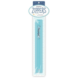 16" Happy Zipper Aqua