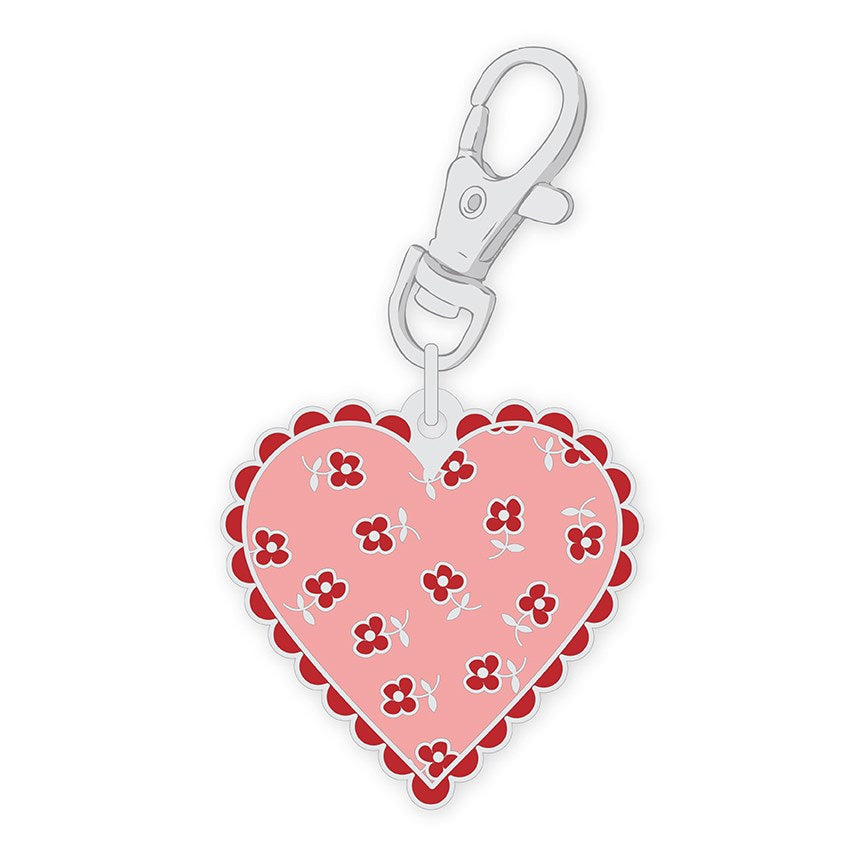 Lori Holt Enamel Charm - Heart
