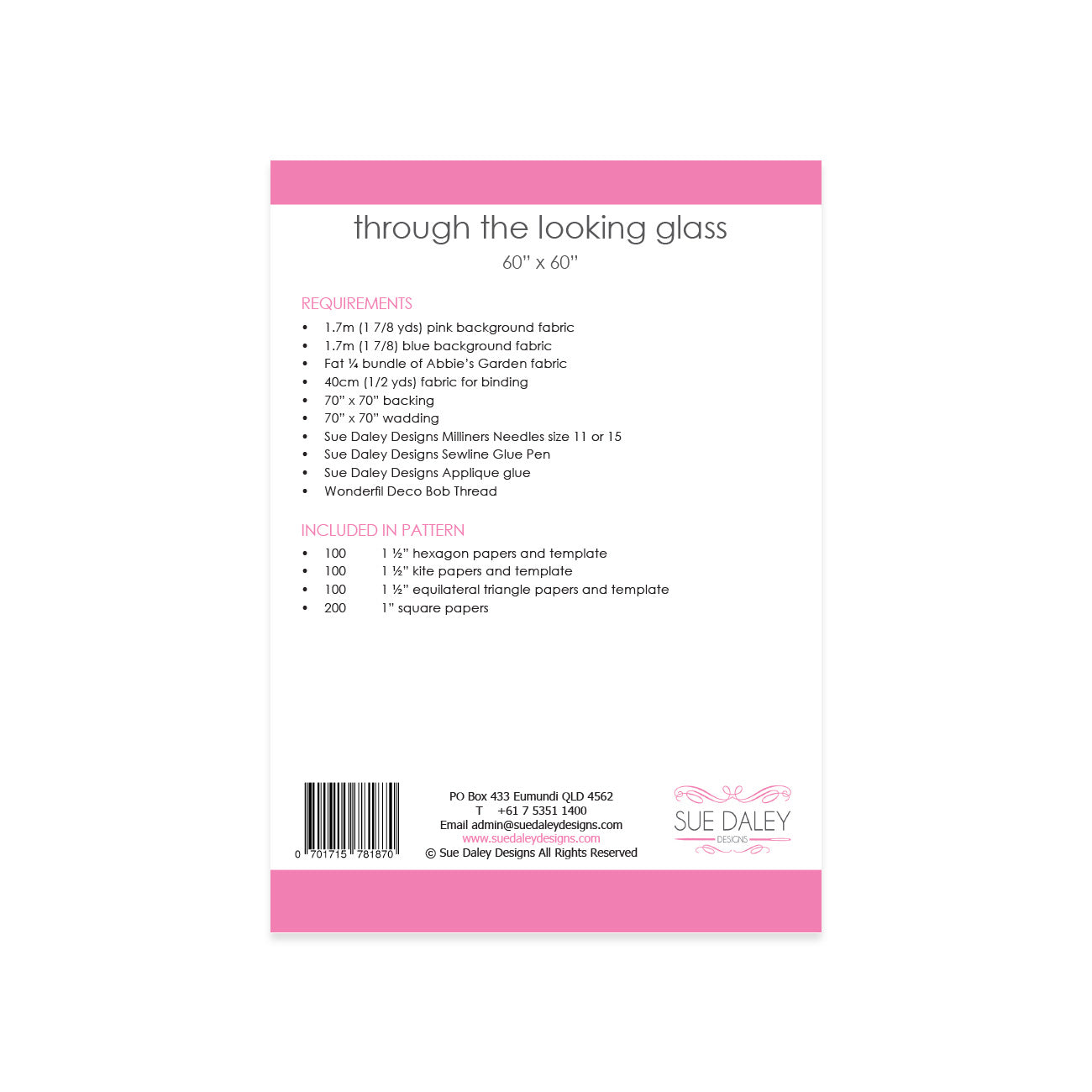 Through the Looking Glass Pattern