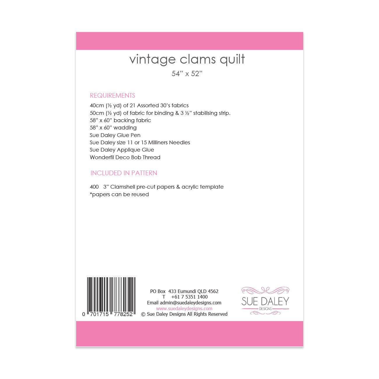 Vintage-Muschel-Quiltmuster