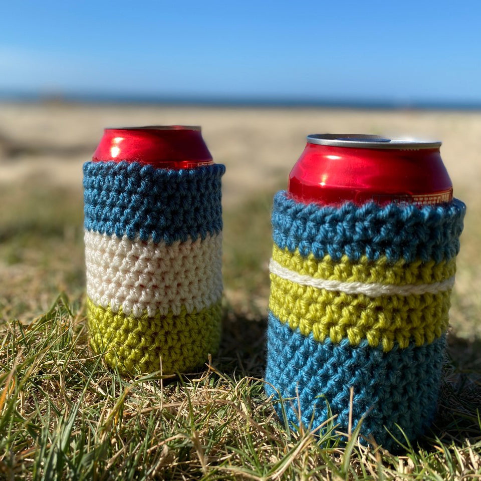 Crochet drinks holder / beer stubbie cooler FREE pattern