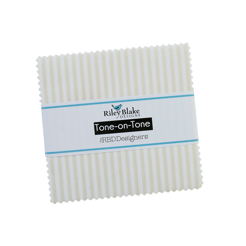 Cream Stripe 5" Stacker