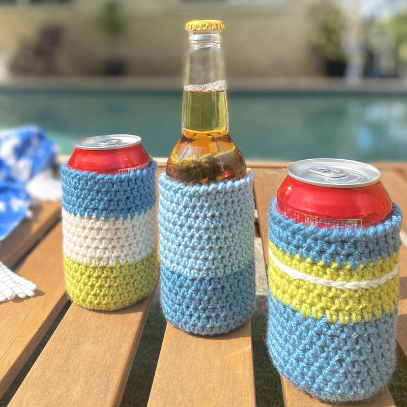 Crochet drinks holder / beer stubbie cooler FREE pattern