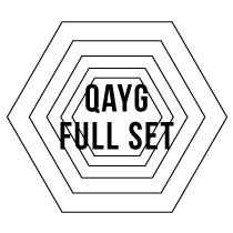 Komplettset Quilt-As-You-Go-Sechsecke